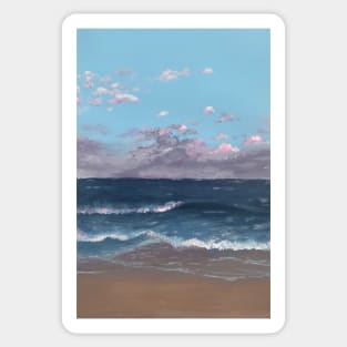 Ocean City Beach Painting Sticker